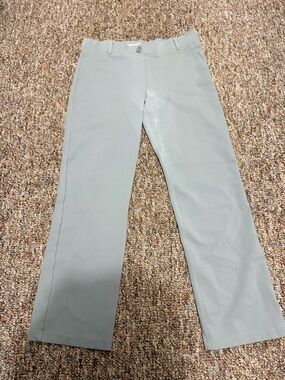 Betabrando Latge Petiet Light Gray Straight-Leg Pants